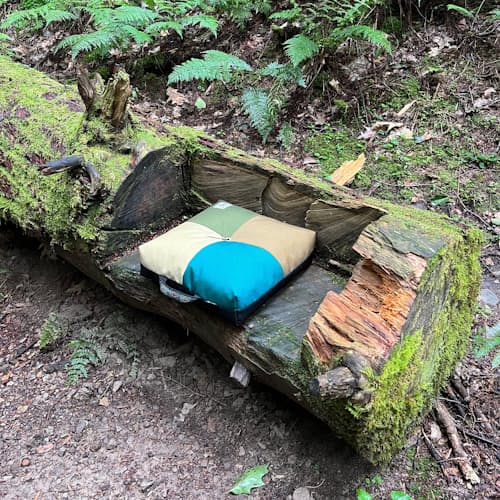 lifestyle image of Wanderer 'Quad' Outdoor Cushion - Terrain