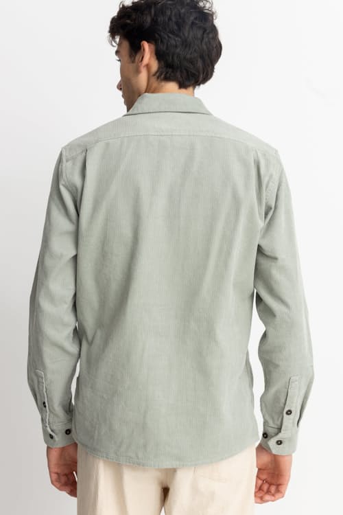 on model image of Retro Corduroy Shirt