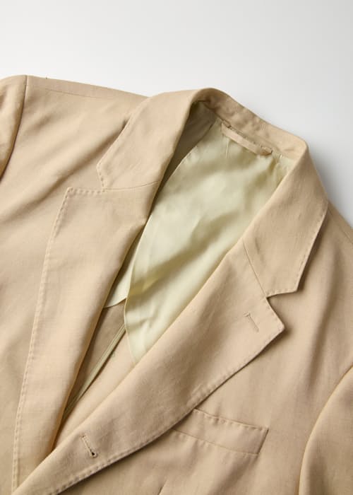 laydown detail image of Rosedale Linen Classic Patch Pocket Suit Jacket