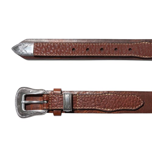 laydown image of Ranger Bison Leather Western Belt