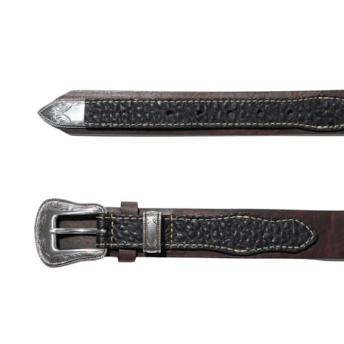 laydown detail image of Ranger Bison Leather Western Belt