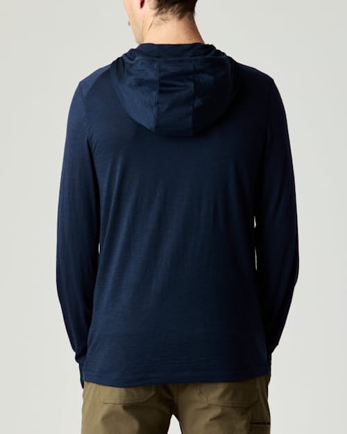 on model image of 72-Hour Merino Tactical Hoodie