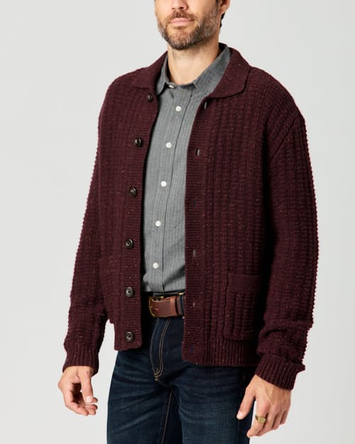 lifestyle image of Highland Wool Collared Cardigan