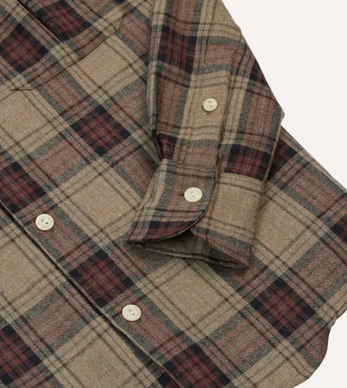 laydown detail image of Wool Camp Collar Work Shirt