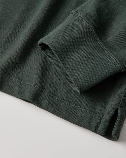 laydown detail image of The Vintage Slub Long Sleeve Polo