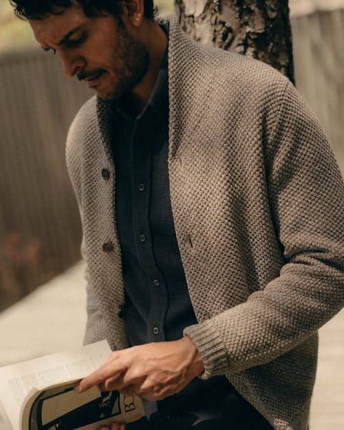 lifestyle image of The Crawford Sweater