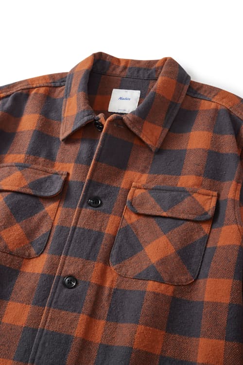laydown detail image of Shiloh Heavyweight Brushed Flannel