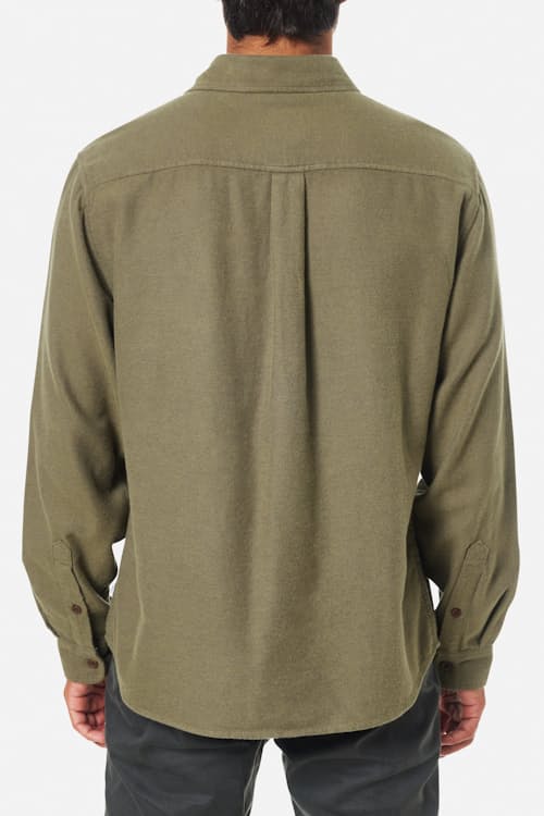 on model image of Twiller Lightweight Brushed Flannel