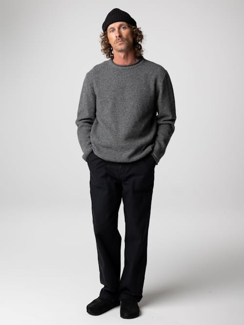 on model image of Barents Rollneck Sweater