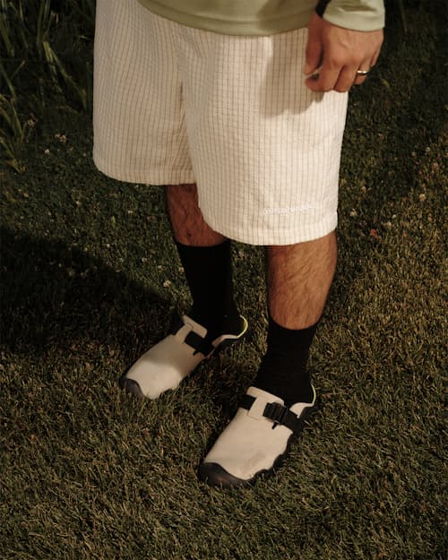 lifestyle image of KEEN x Metalwood HyperPort Clog
