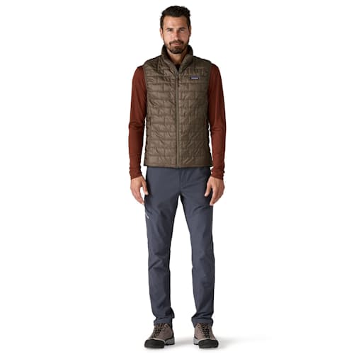 on model image of Nano Puff Vest