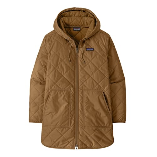 laydown image of Women's Diamond Quilted Parka