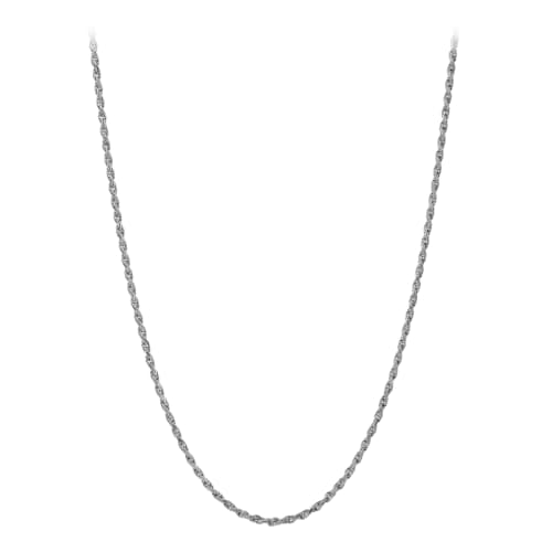laydown image of 2.4mm Rope Chain Necklace