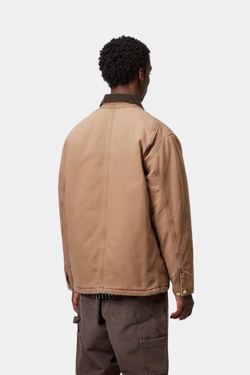 on model image of OG Chore Coat