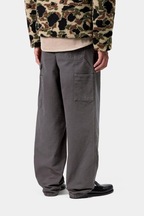 on model image of Double Knee Canvas Pant
