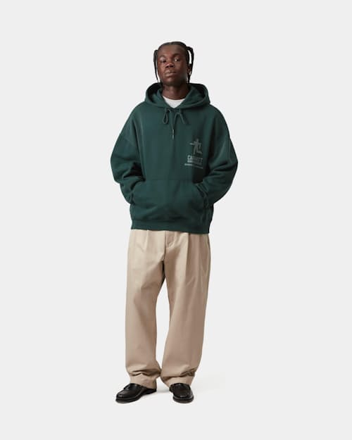 on model image of Hooded Distance Sweatshirt