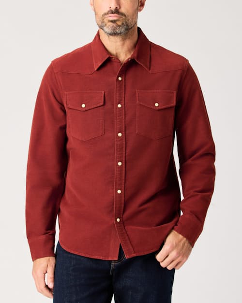 lifestyle image of Moleskin Spaghetti Western Shirt