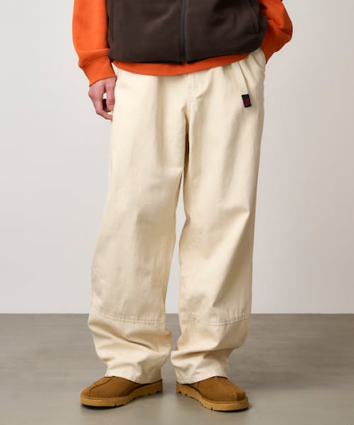 on model image of Canvas Work Pant