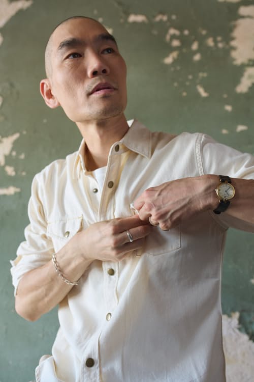 lifestyle image of Shoals Denim Shirt