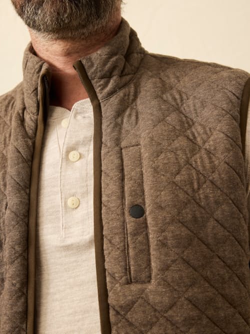 lifestyle image of Epic Quilted Fleece Vest