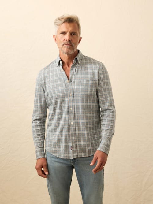 on model image of Coastline Knit Shirt