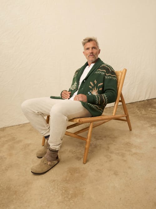 lifestyle image of Camp Cardigan