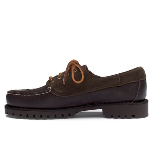laydown image of Askook Lug Suede Tumb