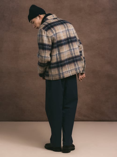 lifestyle image of Haston Brushed Wool Jacket