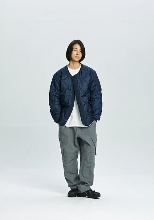 on model image of M65 Field Liner Jacket