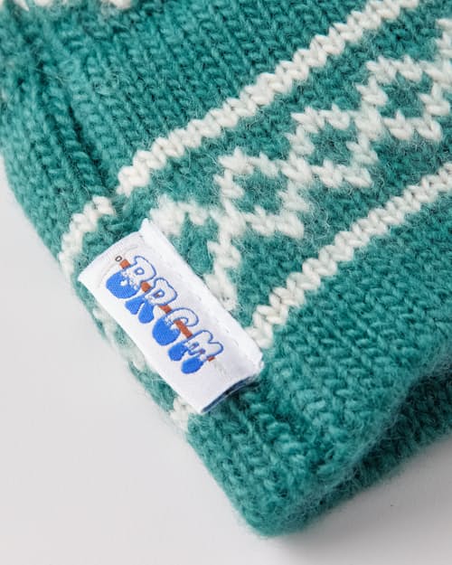 laydown detail image of Stowe Mosaic Beanie