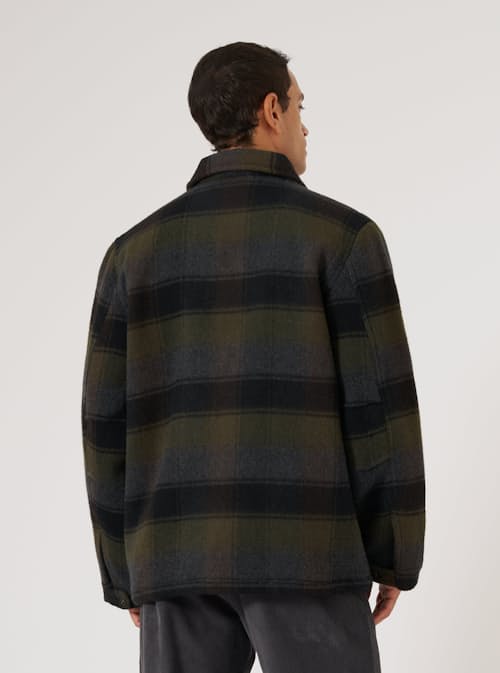 on model image of Wayfarer Berlin Wool Jacket