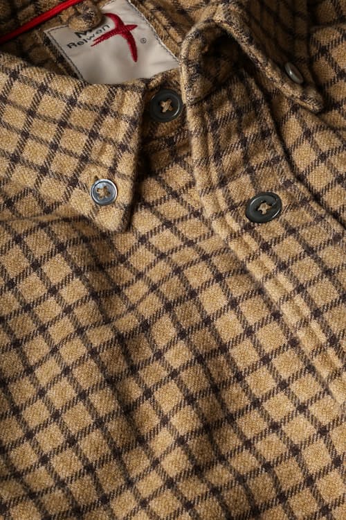laydown detail image of Chamois Lined Flannel Shirt