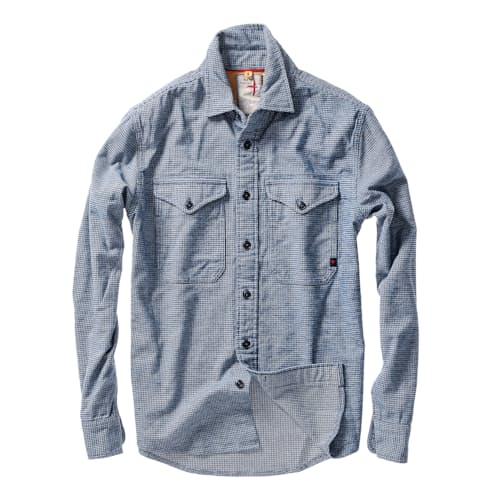 laydown image of Soft Brushed Utility Workshirt