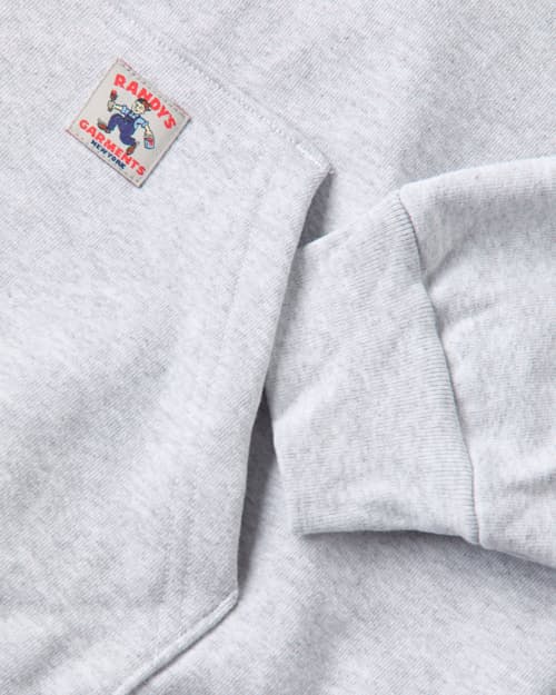 laydown detail image of Heavyweight Logo Cross-Neck Hoodie