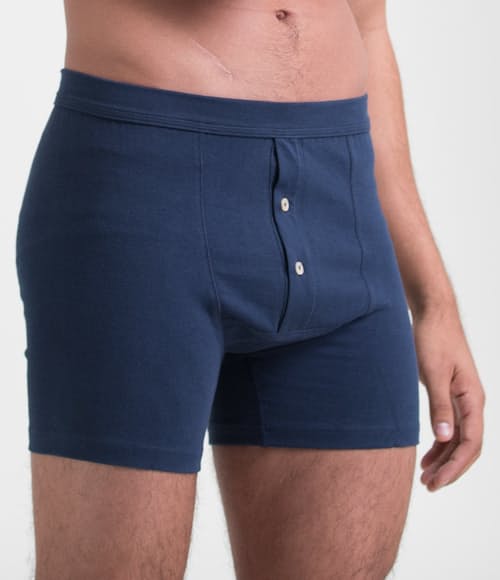 on model image of Button Facing Brief