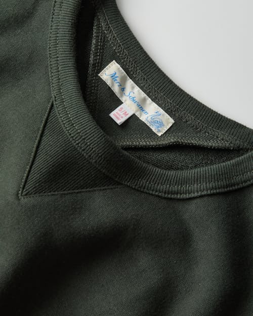 laydown detail image of Loopback Fleece Crewneck