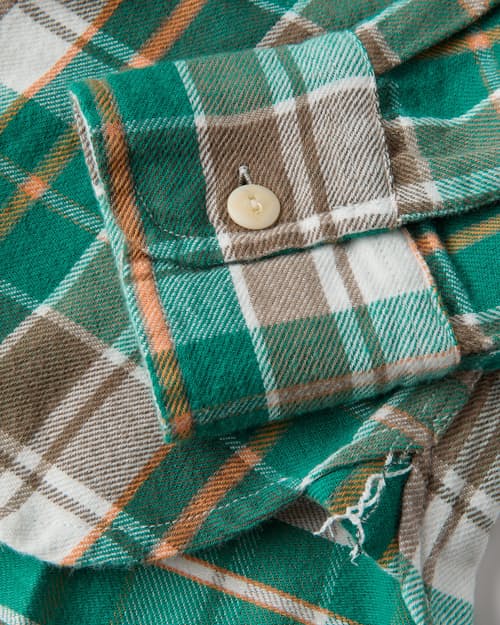 laydown detail image of Washed Flannel Workshirt - Exclusive