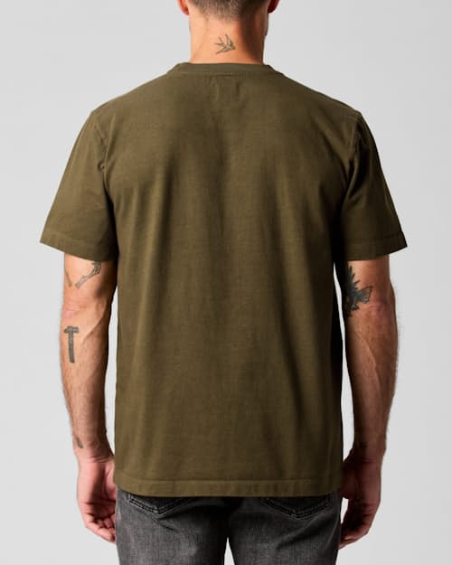 on model image of American Heavyweight Pocket T-Shirt