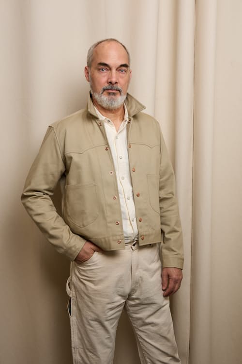 on model image of Terlingua Trucker Jacket