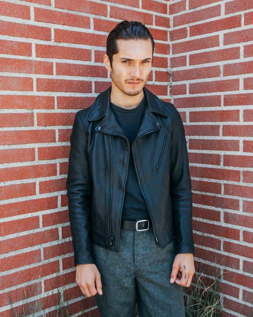 lifestyle image of Perfecto Lambskin Leather Jacket