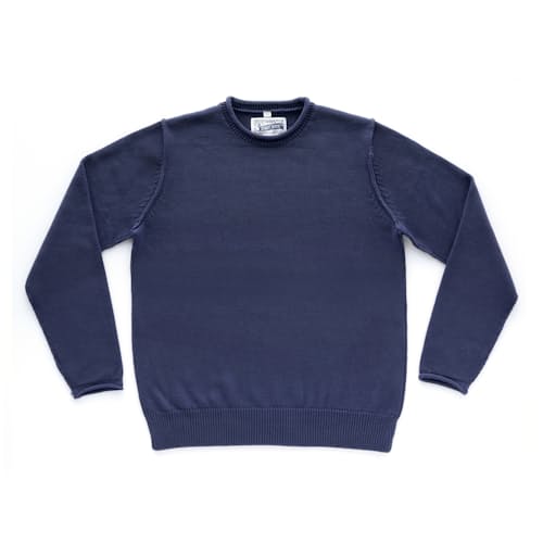 laydown image of Jersey Knit Crewneck Sweater
