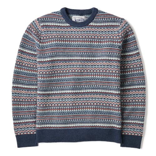 laydown image of Fair Isle Crewneck Sweater