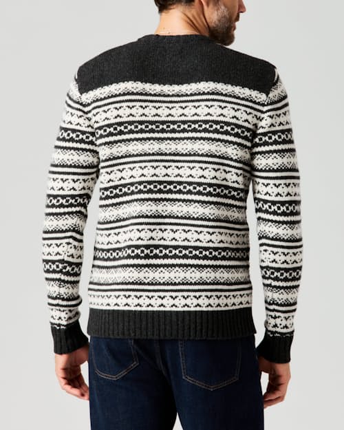 lifestyle image of Merino Fair Isle Sweater