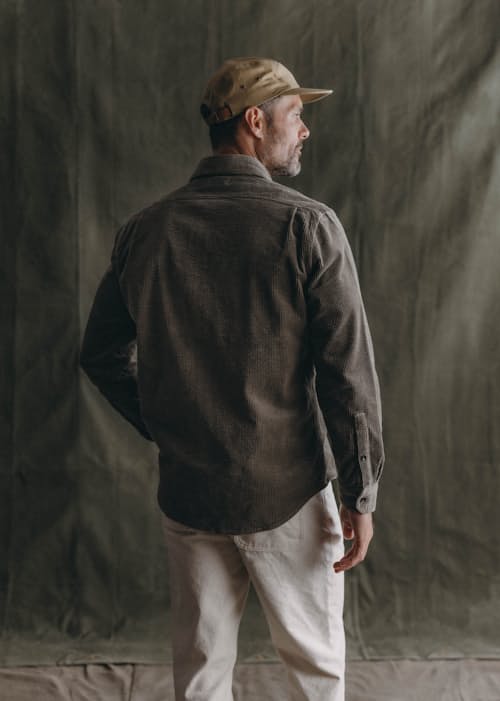 on model image of The Utility Shirt