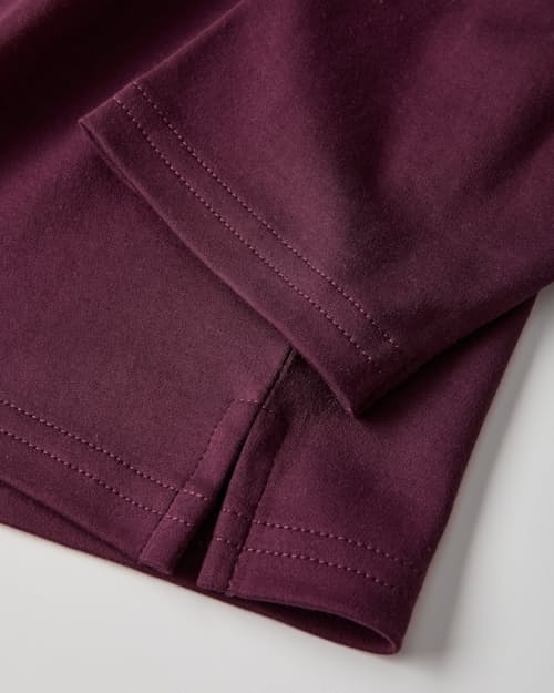 laydown detail image of Aloeknit Long Sleeve Polo
