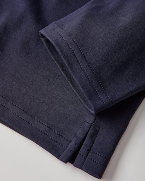 laydown detail image of Aloeknit Long Sleeve Polo