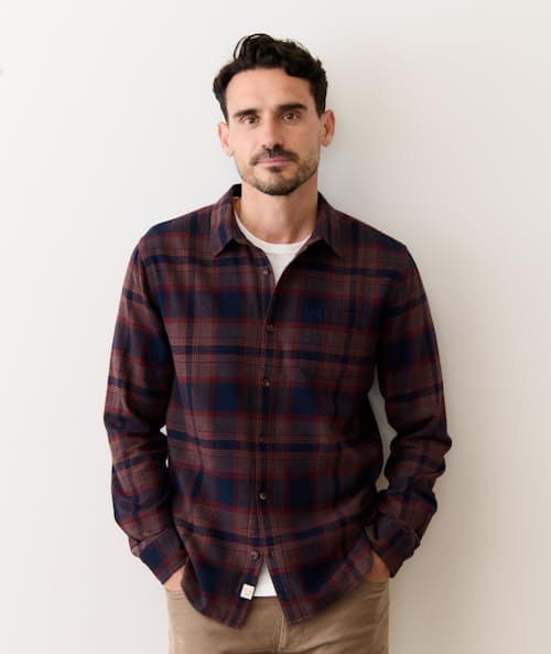 on model image of Pacifica Stretch Twill Shirt