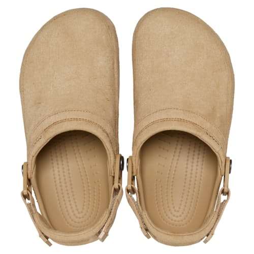 laydown image of Classic Crafted Vegan Suede Clog