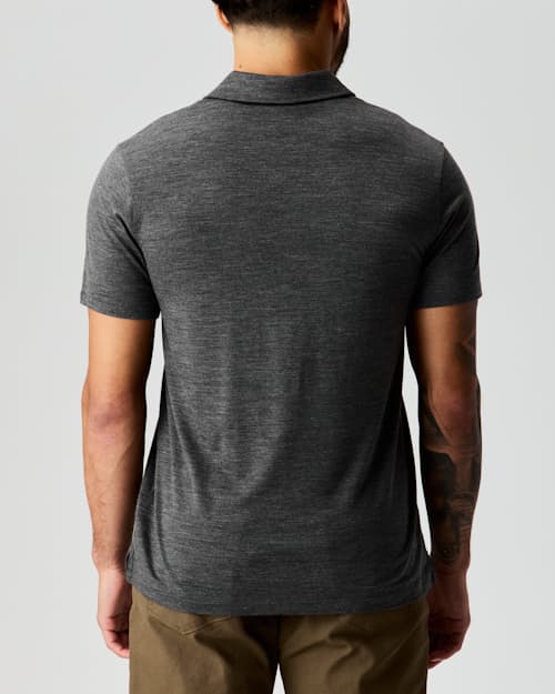 lifestyle image of 72-Hour Merino Polo Shirt