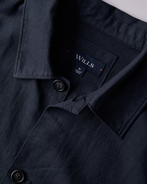 laydown detail image of Cotton Linen Chore Jacket
